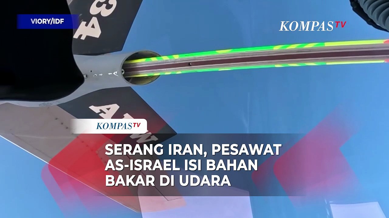 Detik-Detik Pesawat Militer AS-Israel Isi Bahan Bakar di Udara, Saling Bantu Serang Iran!