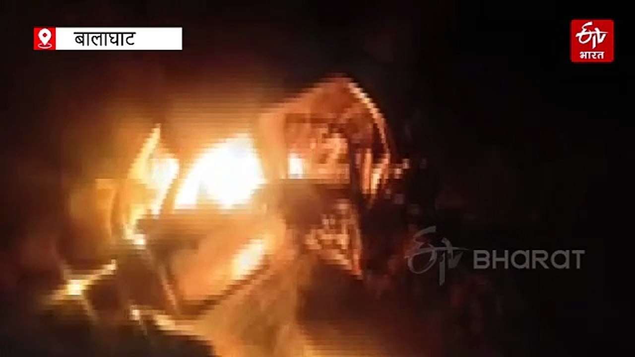 बालाघाट में भीषण हादसा, अनियंत्रित होकर आग का ग...