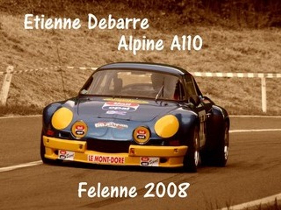 Course de Côte Felenne 2008, Etienne Debarre Alpine A110