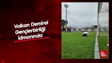 Volkan Demirel Gençlerbirliği idmanında kaleye geçti