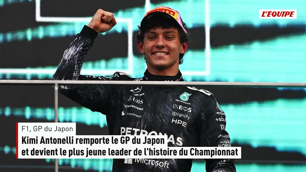 Kimi Antonelli remporte le GP du Japon et devient le plus jeune leader de l'histoire du Championnat - F1 - GP du Japon