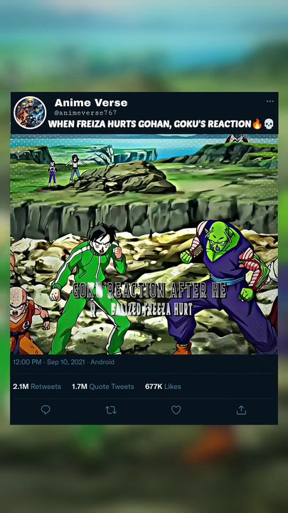 WHEN FREIZA HURTS GOHAN, GOKU'S REACTION🔥💀