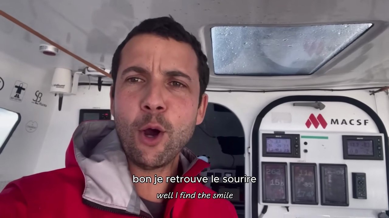 Guirec Soudée et MACSF assurances 2026 : Tour du monde à l'envers  News du bord J72