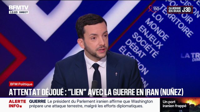 Attentat déjoué à Paris: Jean-Philippe Tanguy (RN) dit craindre que l’Iran puisse provoquer un certain nombre d’attentats ou de tensions dans nos pays”