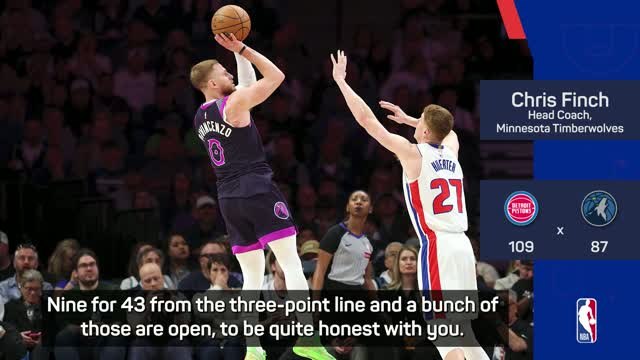Finch rues poor offensive performance from beyond the arc