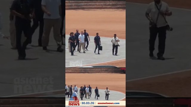 തെരഞ്ഞെടുപ്പ് പ്രചാരണത്തിനായി രാഹുൽ ഗാന്ധി അടൂരിൽ; ഹെലികോപ്റ്ററിൽ വന്നിറങ്ങുന്ന ദൃശ്യങ്ങൾ