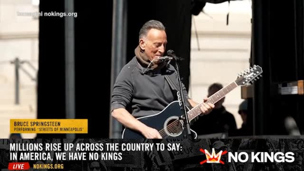 Minnesota, Bruce Springsteen chiude la manifestazione No Kings contro Trump: «Questa è ancora l'America»