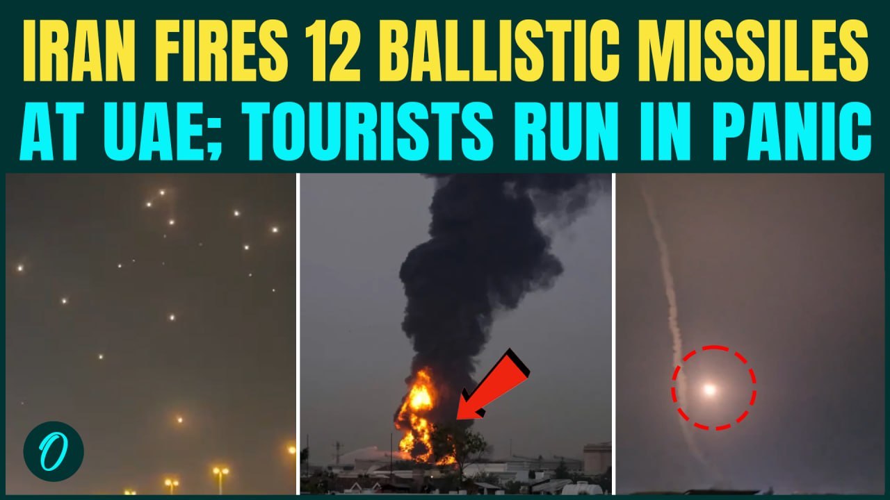 Iran’s IRGC Pounds UAE With 12 Ballistic Missiles; Dubai Airport, U.S Base & Key Sites Hit in Strike