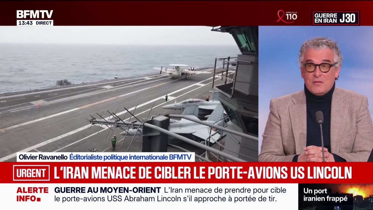 Guerre au Moyen-Orient: l'Iran menace de cibler le porte-avions américain USS Abraham Lincoln "dès qu'il sera à portée de tir"