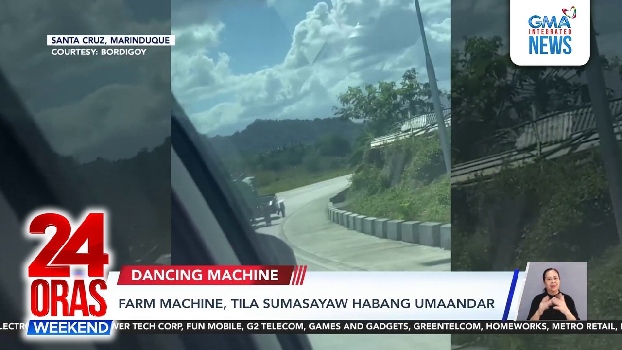 Farm machine sa Marinduque, tila sumasayaw habang umaandar | 24 Oras Weekend