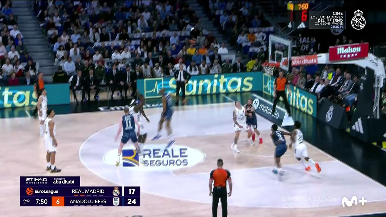 Real Madrid de baloncesto vs Anadolu Efes Istanbul Euroleague 2025 2026