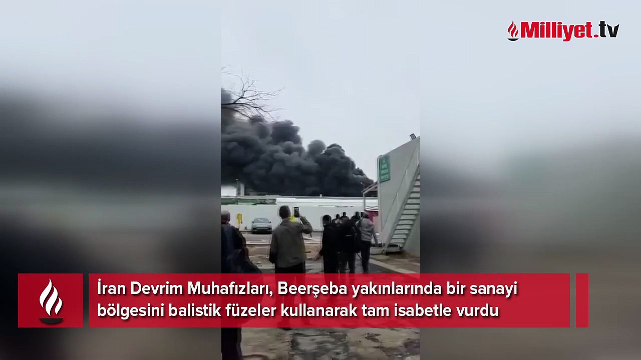 İsrail'de fabrika vuruldu!