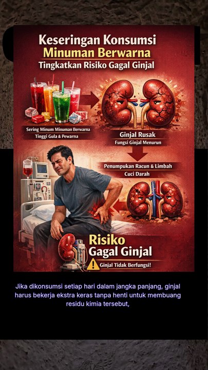 keseringan konsumsi minuman berwarna tingkatkan resiko gagal ginjal