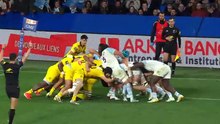 TOP 14 - Essai de Cheikh TIBERGHIEN (AB) - Aviron Bayonnais - Stade Rochelais