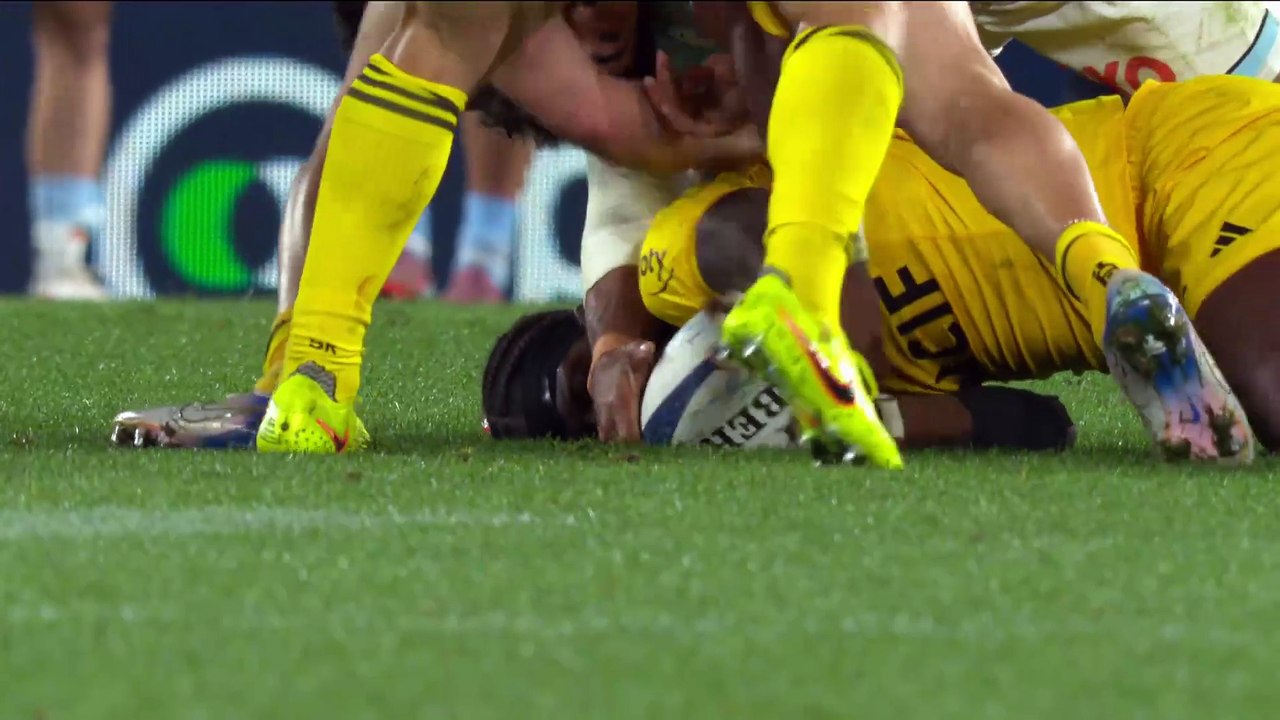 TOP 14 - Essai de Cheikh TIBERGHIEN 2 (AB) - Aviron Bayonnais - Stade Rochelais