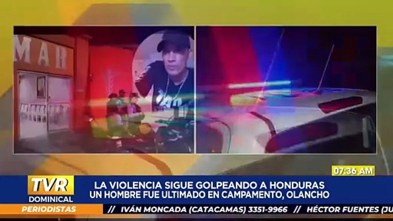 Hombre es ultimado a disparos en Campamento, Olancho