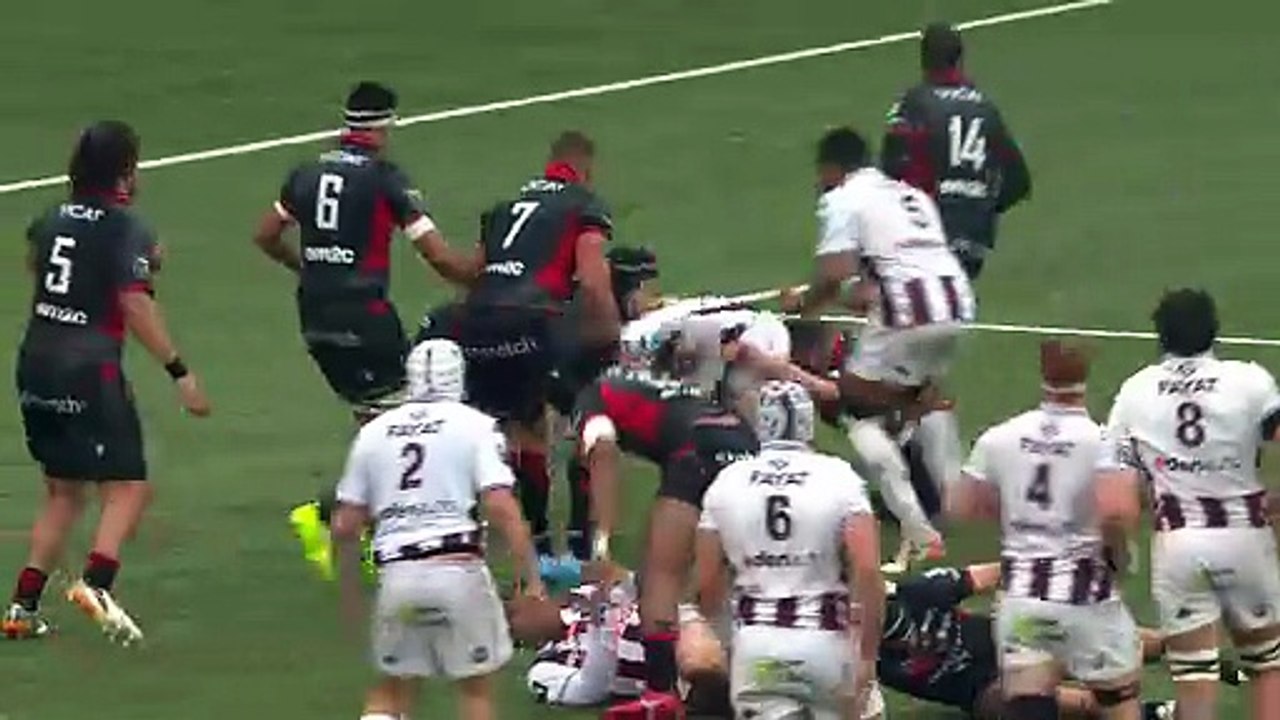 TOP 14 - Essai de Maxime LUCU (UBB) - LOU Rugby - Union Bordeaux-Bègles