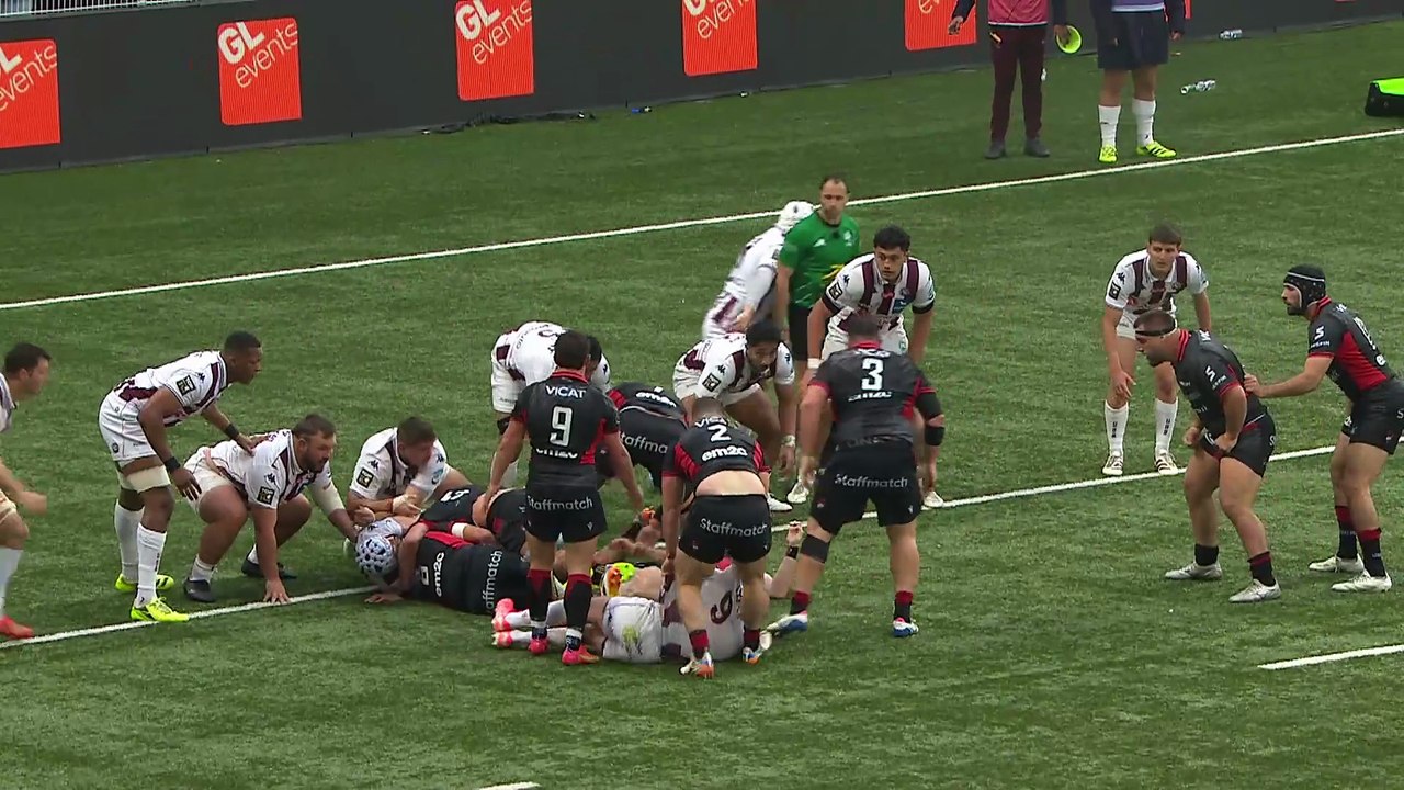 TOP 14 - Essai de Sam SIMMONDS 2 (LOU) - LOU Rugby - Union Bordeaux-Bègles