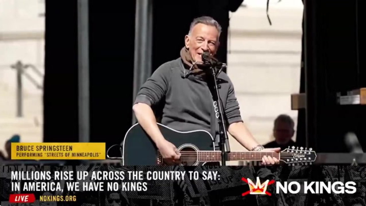 Bruce Springsteen performs anti-ICE song at ‘No Kings’ protest: ‘They picked the wrong city’