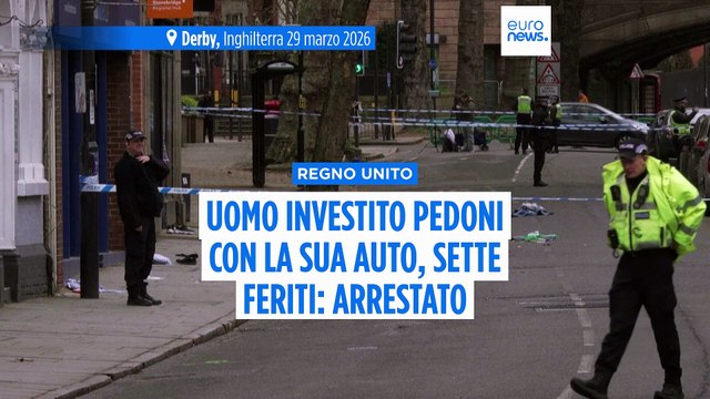 Regno Unito, auto si schianta contro i pedoni a Derby: sette feriti, arrestato il conducente