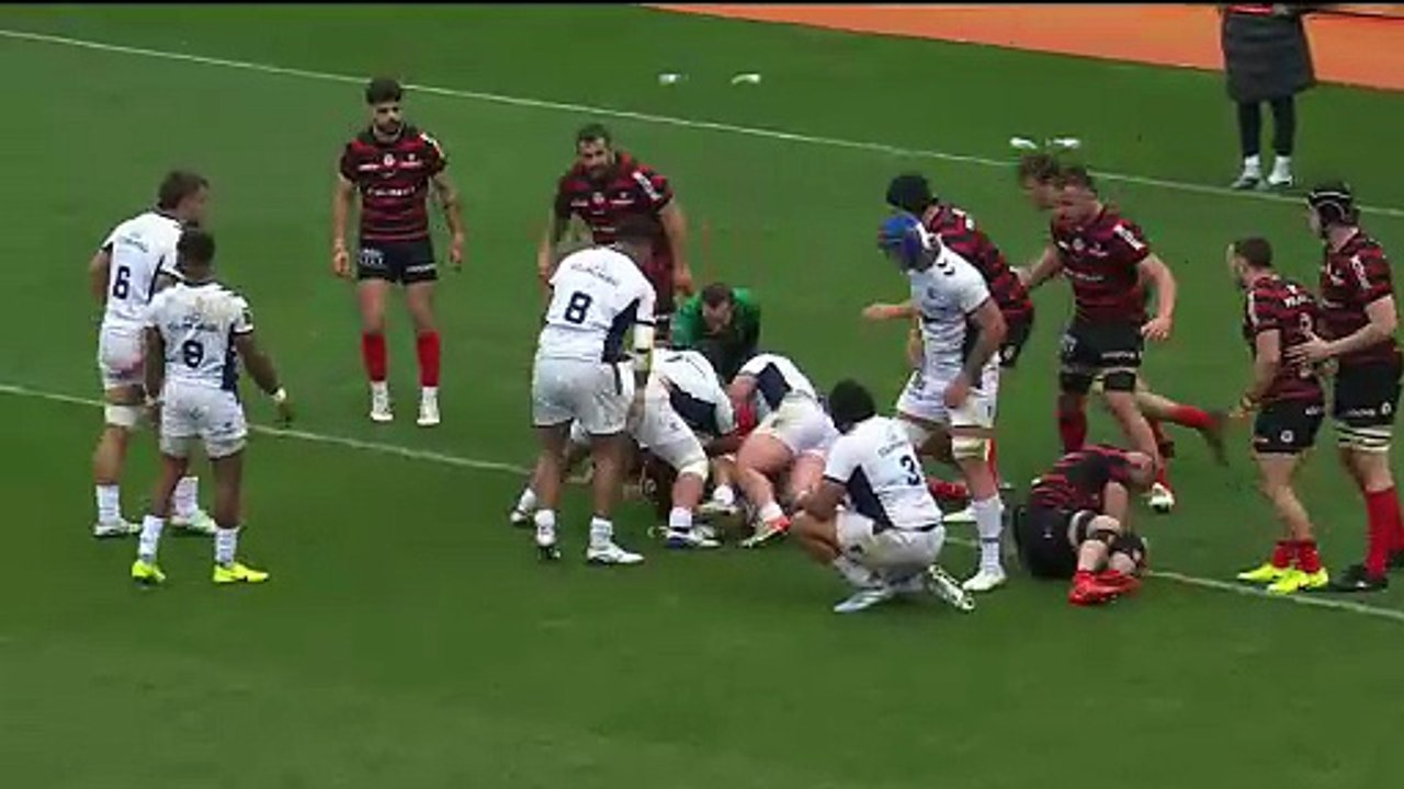 TOP 14 - Essai de Baptiste ERDOCIO (MHR) - Stade Toulousain - Montpellier Hérault Rugby