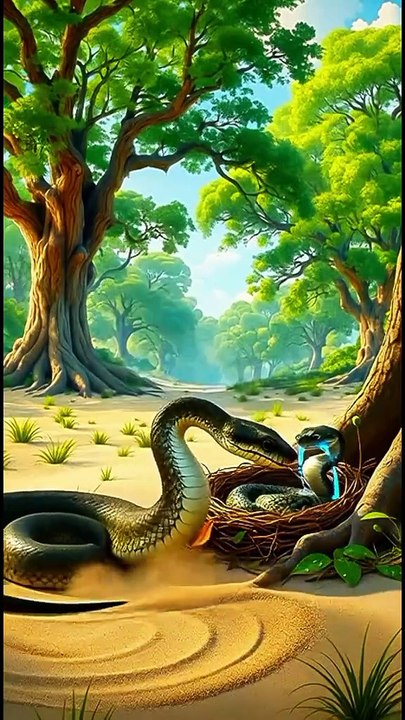 How the snake helped the cow