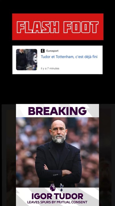 🎙️TOTTENHAM VIRE IGOR TUDOR