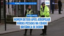 Homem detido após atropelar uma multidão em Derby. Sete pessoas feridas