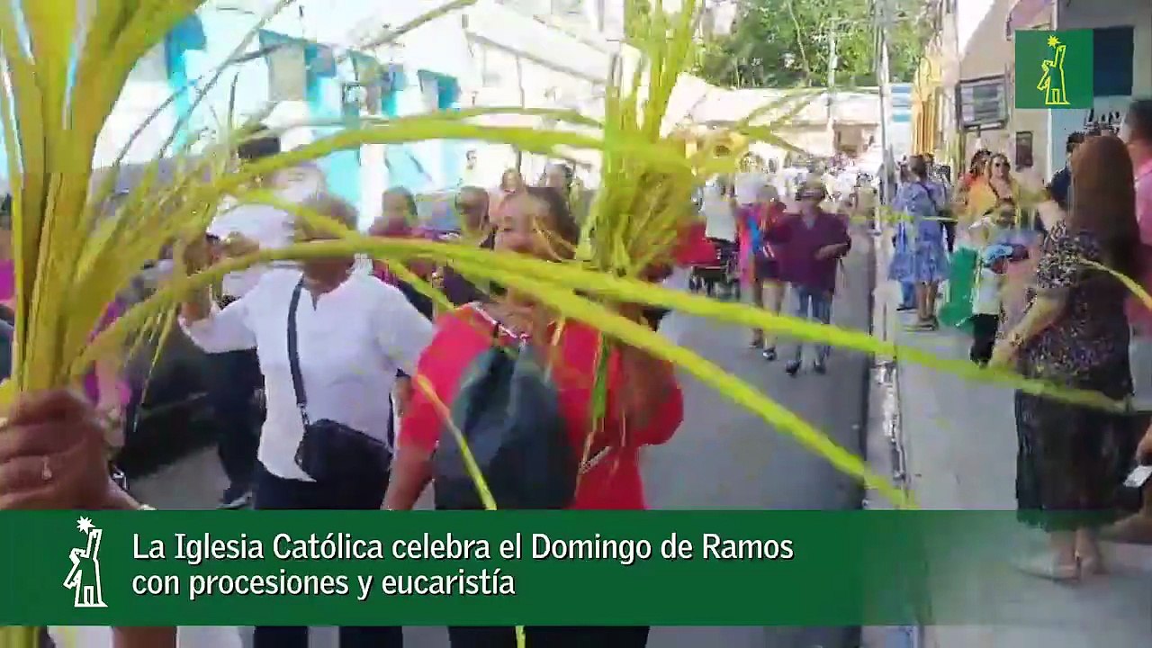 La Iglesia Católica celebra el Domingo de Ramos con procesiones y eucaristía