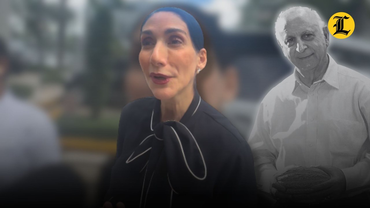 Raquel Arbaje asiste a las honras fúnebres del fenecido empresario Héctor Rizek Llabaly