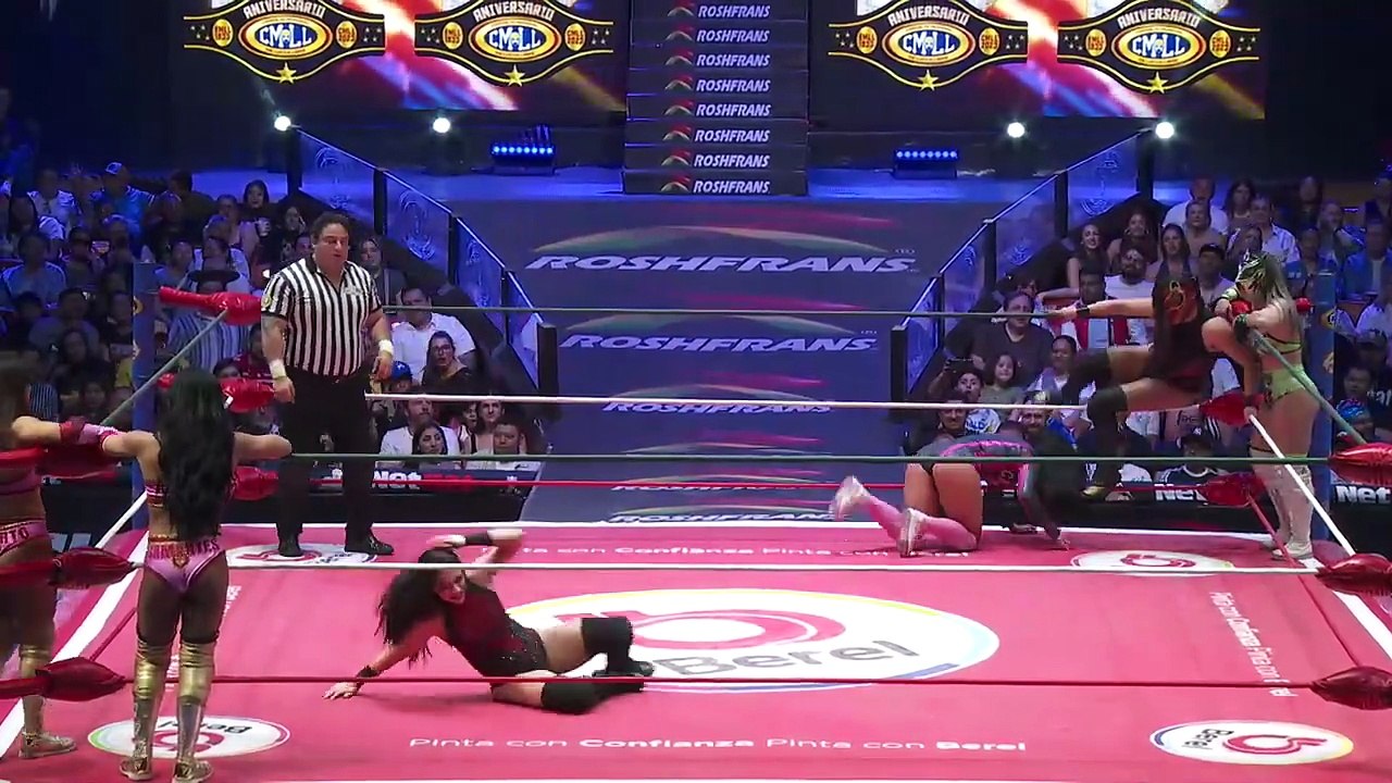 2024.03.22 CMLL Viernes Espectacular - Lluvia, Zeuxis & Stephanie Vaquer vs La Catalina, Reyna Isis & Tessa Blanchard