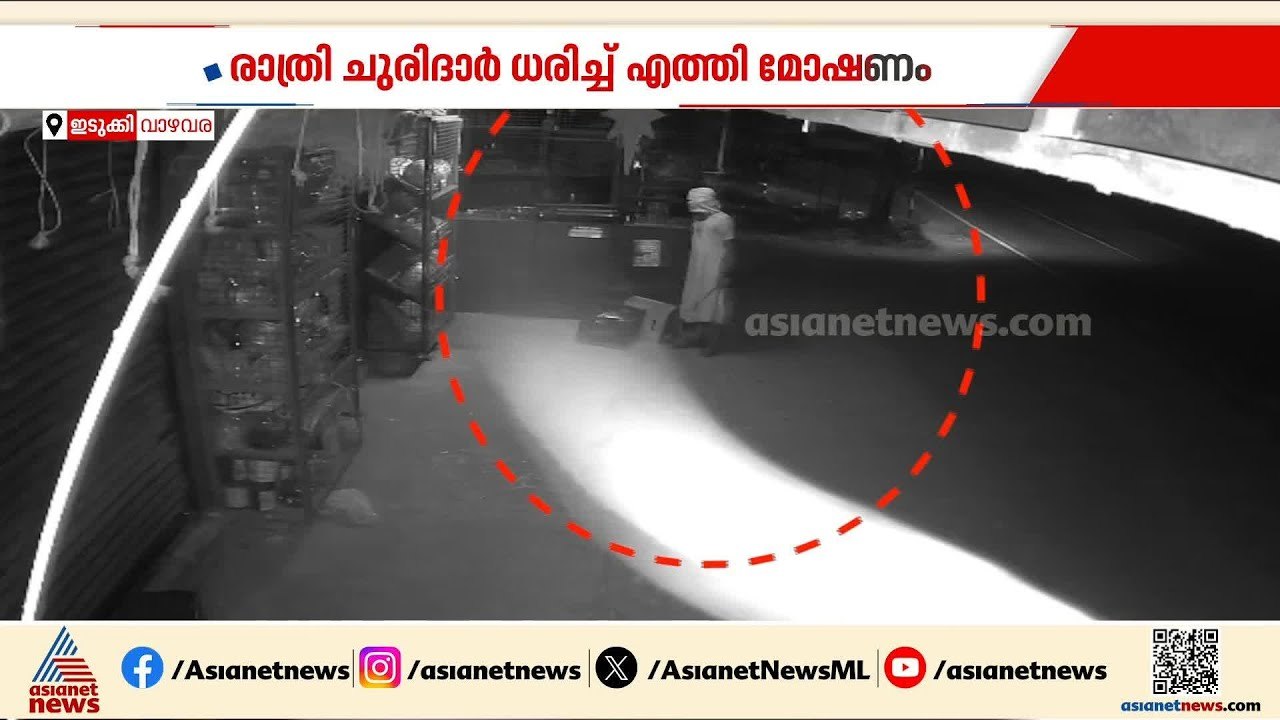 ചുരിദാർ ധരിച്ച് മോഷണം; സോപ്പും ടോർച്ചും പണവും ഉ...