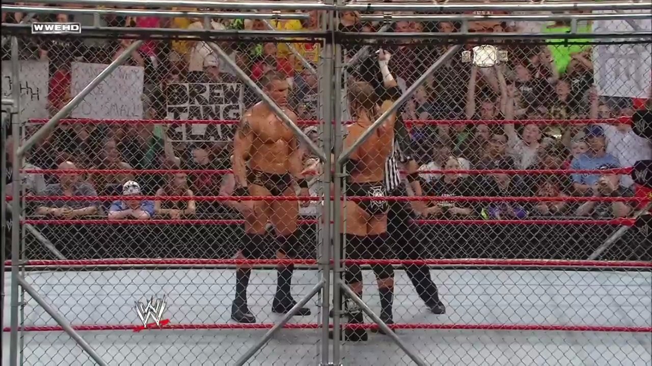 Triple H vs Randy Orton - WWE Championship Steel Cage Match - Judgment Day 2008