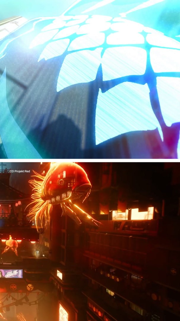 Game Comparisons: Cyberpunk 2077 vs Cyberpunk Edge Runners #shorts