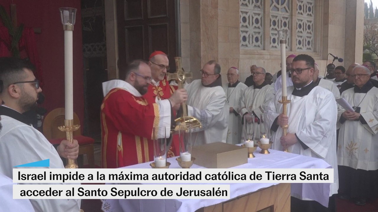Israel impide a la máxima autoridad católica de Tierra Santa acceder al Santo Sepulcro de Jerusalén