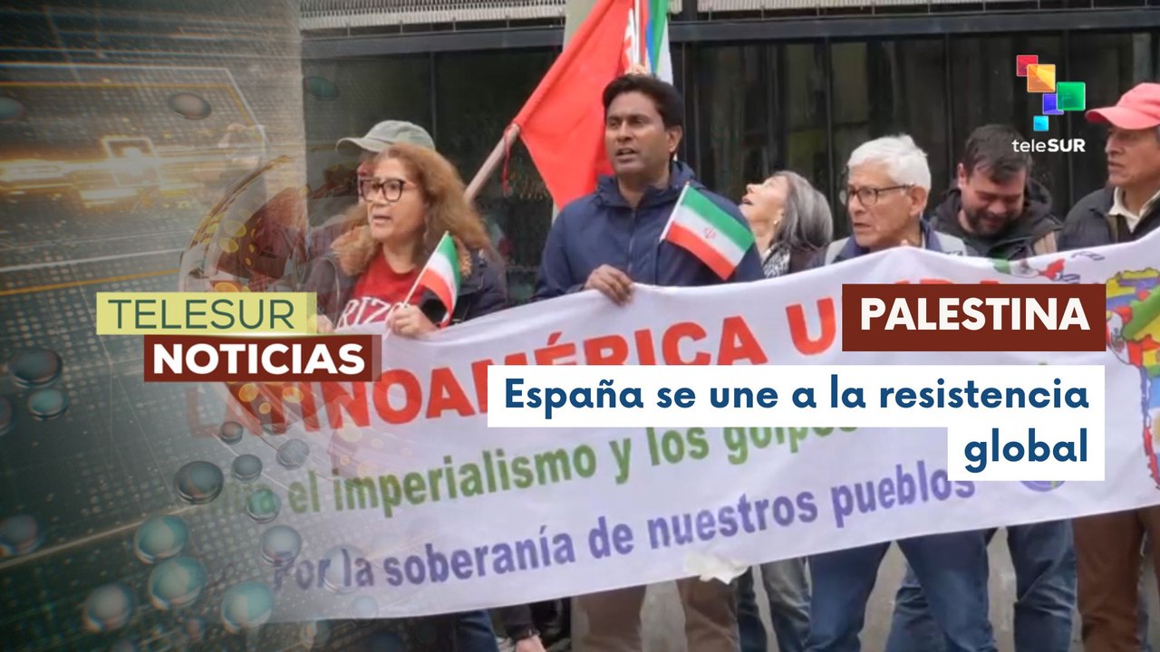 Activistas españoles piden el cese de las hostilidades en Asia occidental