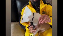 Agozzino Alfredo il suo cane Arnold dopo operazione rimane cieco