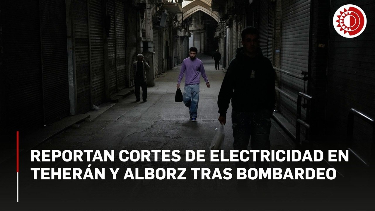 Reportan cortes de electricidad en Teherán y Alborz tras bombardeo