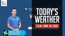 Today's Weather, 5 A.M. | Mar. 30, 2026