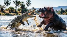 Crocodile vs Hippo – River War