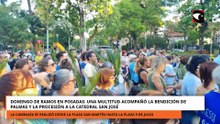 Domingo de Ramos en Posadas: una multitud acompañó la Procesión a la Catedral