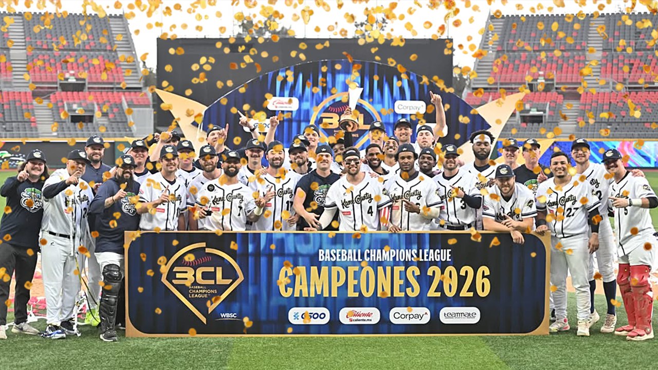 Kane County Cougars desatan la fiesta tras conquistar la Baseball Champions League 2026