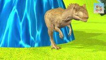 Paint Animals Dinosaur T-Rex Dragon All Dinosaurs and Dragons Fountain Crossing Animal Cartoon