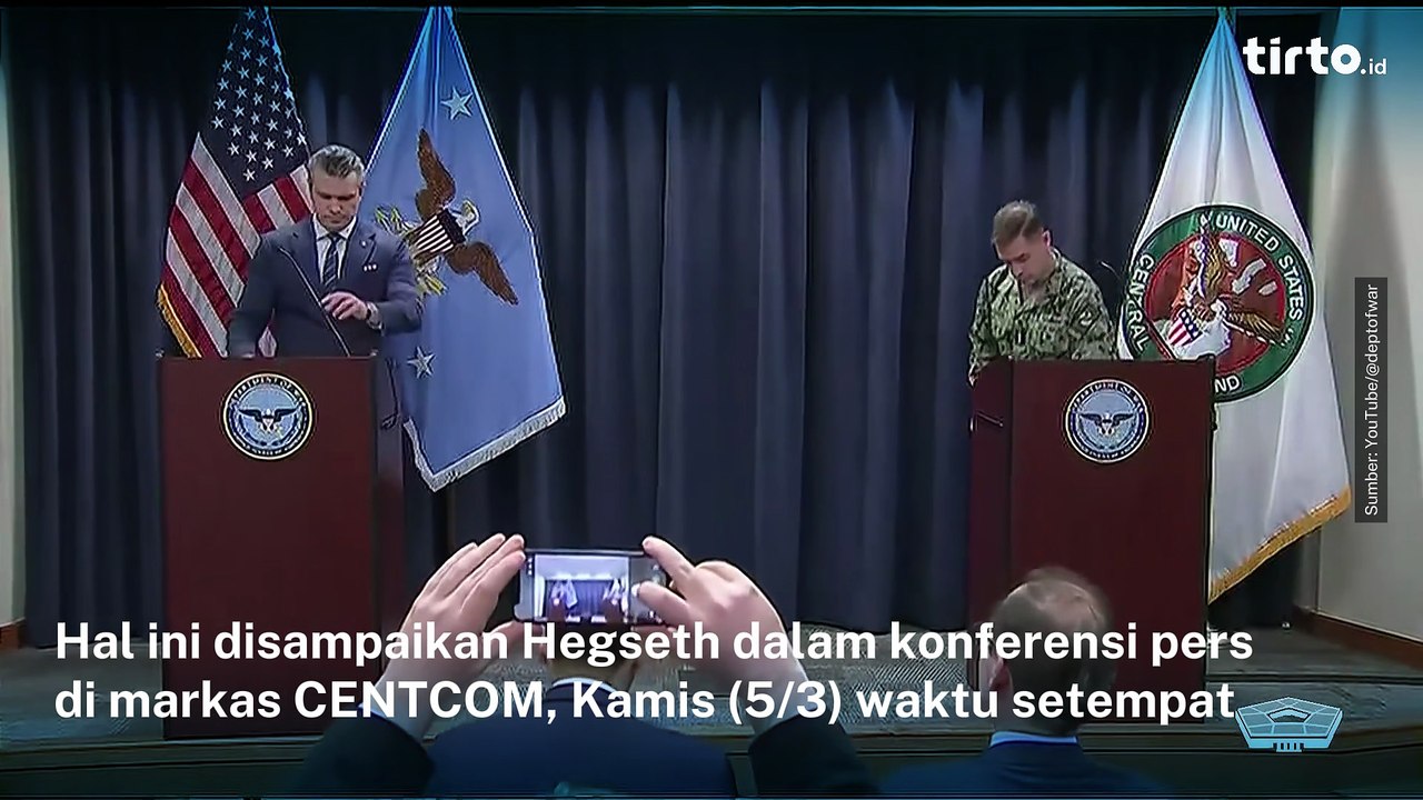 Menhan AS Peringatkan Warga Iran Tak Keluar Rumah, Sebut Bom Berjatuhan di Teheran | Tirto Recap