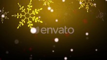 Particles of falling snow on the background of a winter Christmas loop. confetti snowflakes and yell