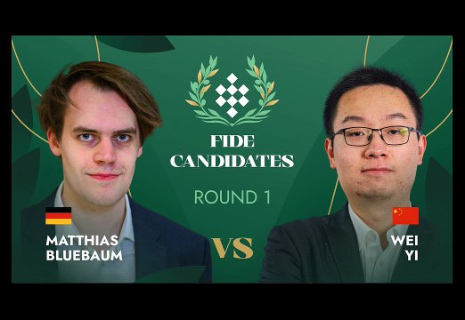 ♟️ Bluebaum vs Wei Yi – A tense Candidates battle! In Round 1 of the FIDE Candidates Tournament 2026, Matthias Bluebaum and Wei Yi fought a deep strategic game that ended in a balanced draw. Both players showed incredible precision in this high-level cl