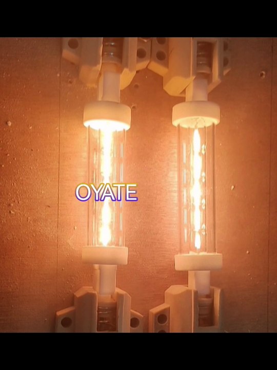 118mm 240v 3000w Jacketed halogen heat lamps quartz infrared heating lamps for Food insulation