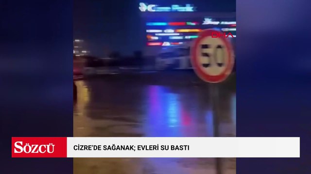 Cizre’de sağanak; evleri su bastı, mahsur kalanlar kurtarıldı