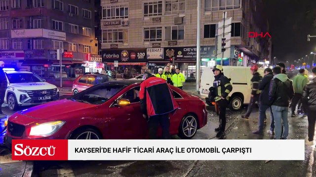 Kayseri'de hafif ticari araç ile otomobil çarpıştı: 2 yaralı