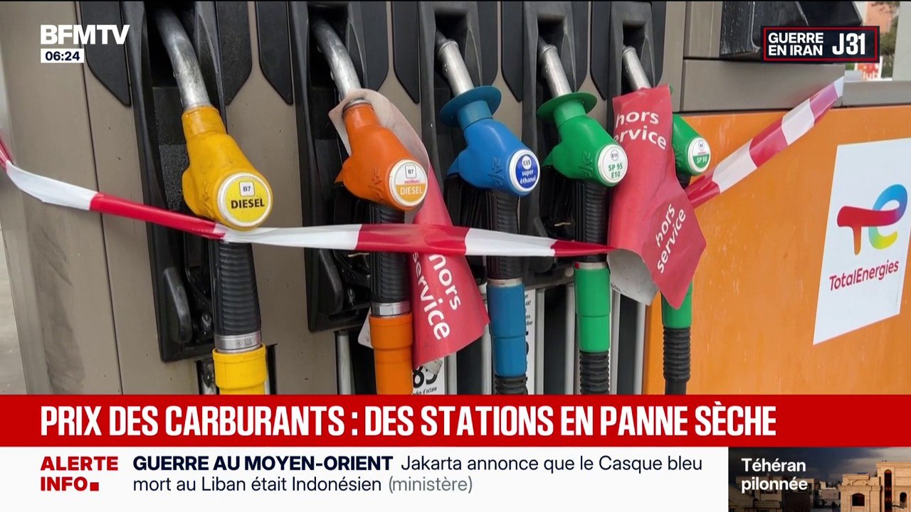 Certaines stations TotalEnergies, où les prix sont plafonnés, manquent d'essence